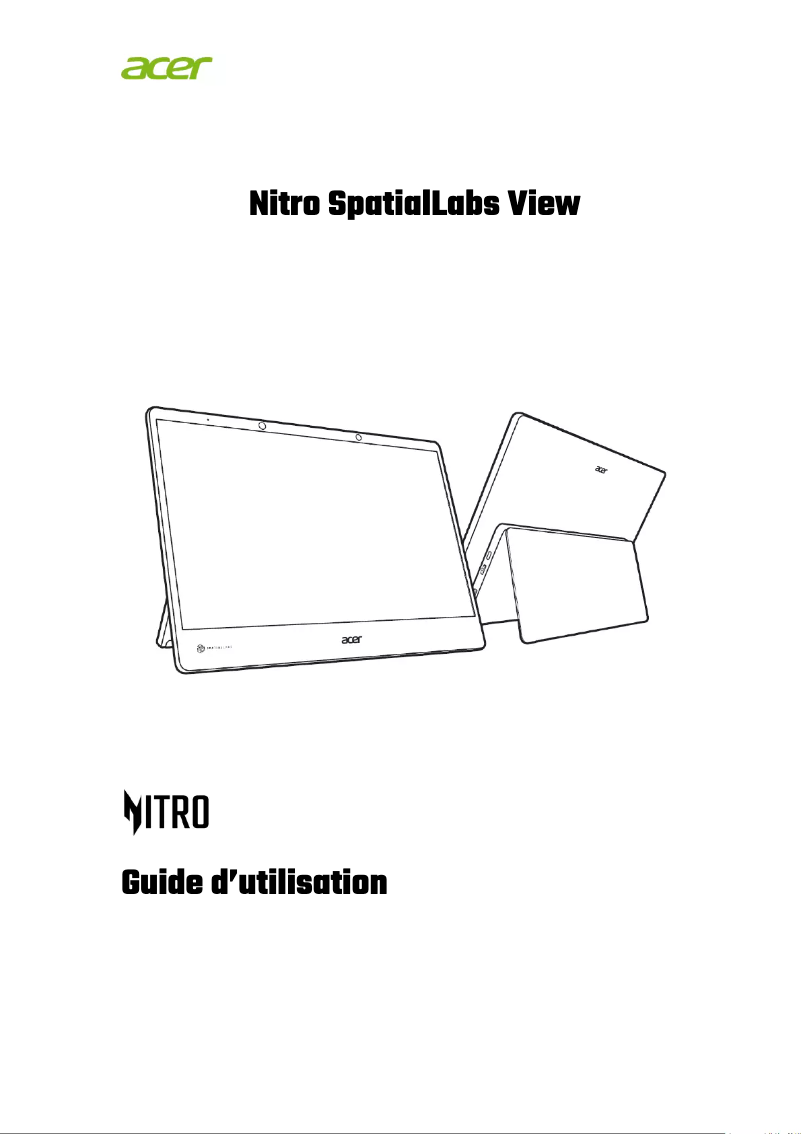 Page 1 de la notice Manuel utilisateur Acer Nitro SpatialLabs View