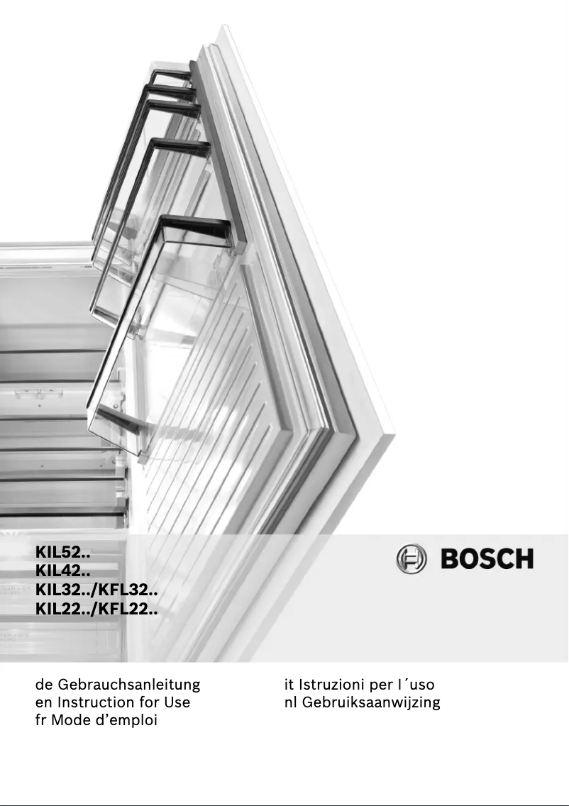 Página 1 del manual Manual de usuario Bosch KIL32AD30