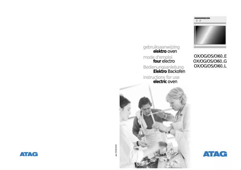 Page n°1 - Manuel utilisateur Atag OG6093LR