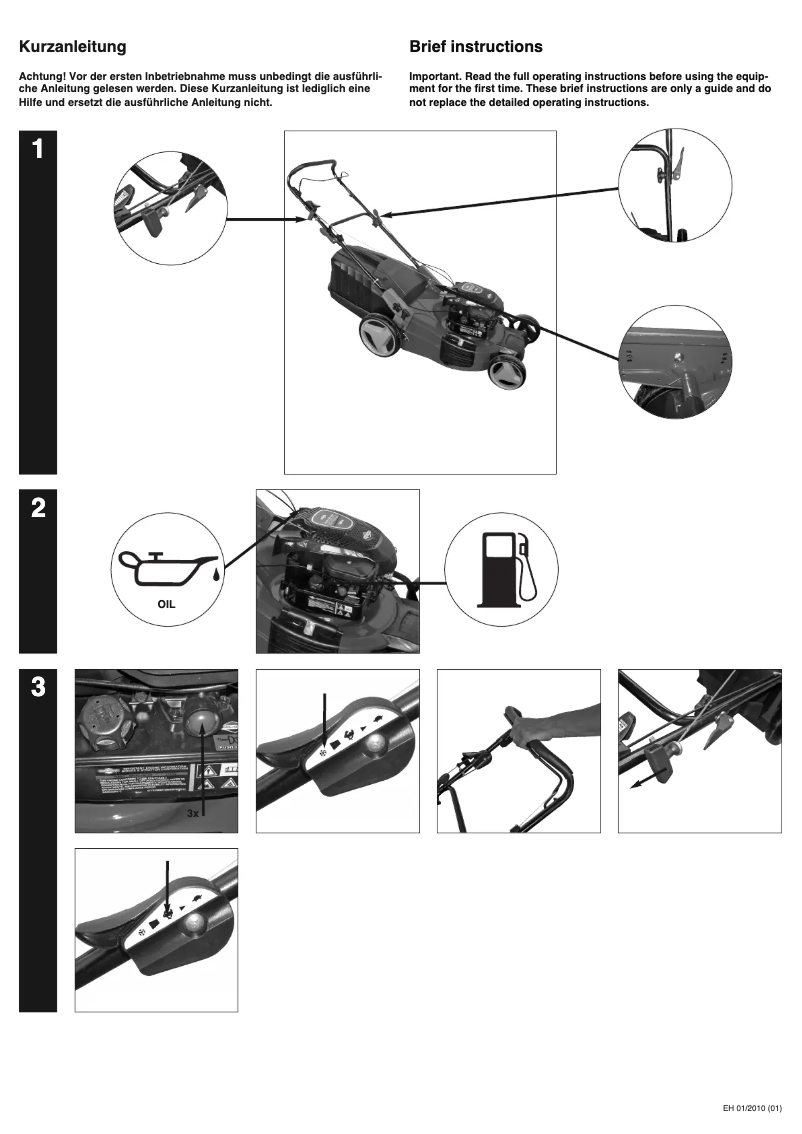 Page n°1 - Manuel utilisateur Einhell RG-PM 48 B&S