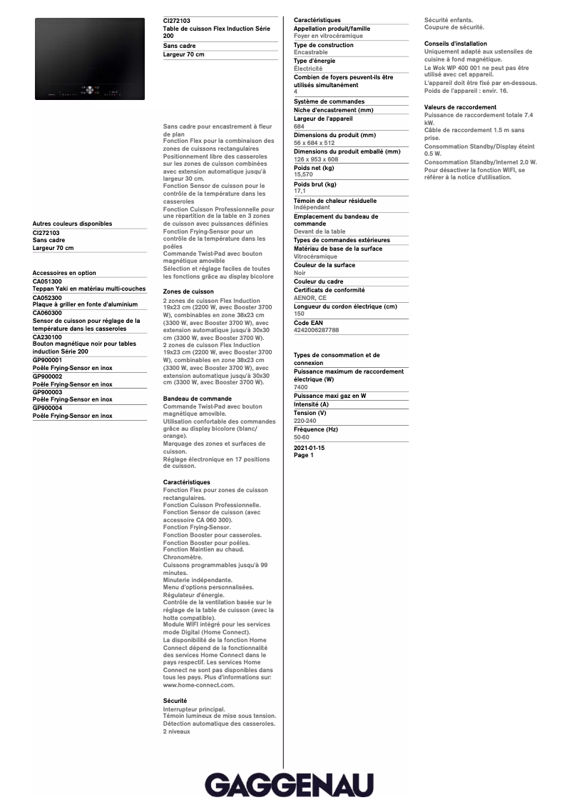 Imagen de la primera página del manual del dispositivo CI272103