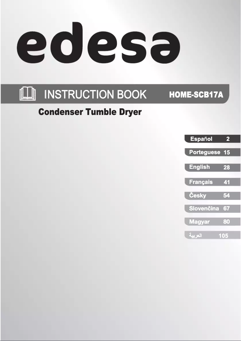 Page n°1 - Manuel utilisateur Edesa HOME-SCB17A