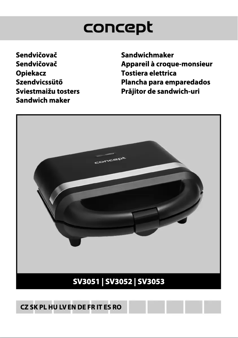 Page 1 de la notice Manuel utilisateur Concept SV3051