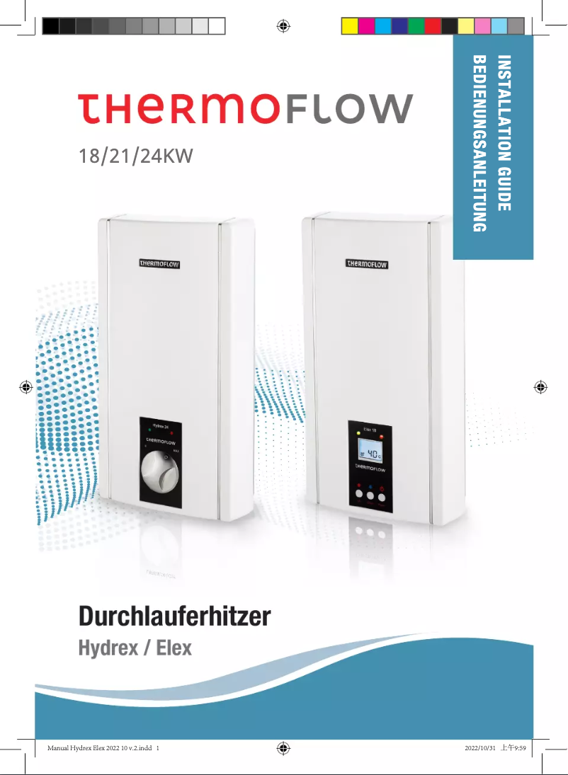 Image de la première page du manuel de l'appareil Hydrex 24