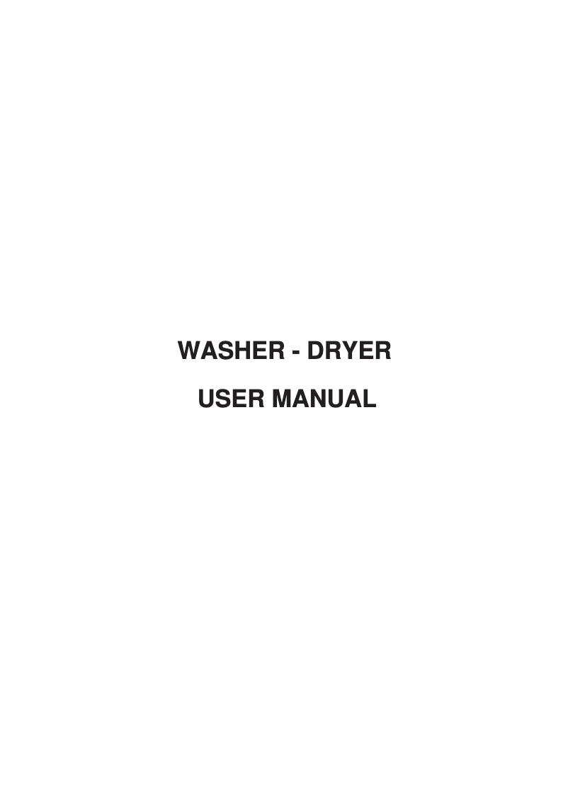 Page n°1 - Manuel utilisateur Nordmende WDSN1400WH
