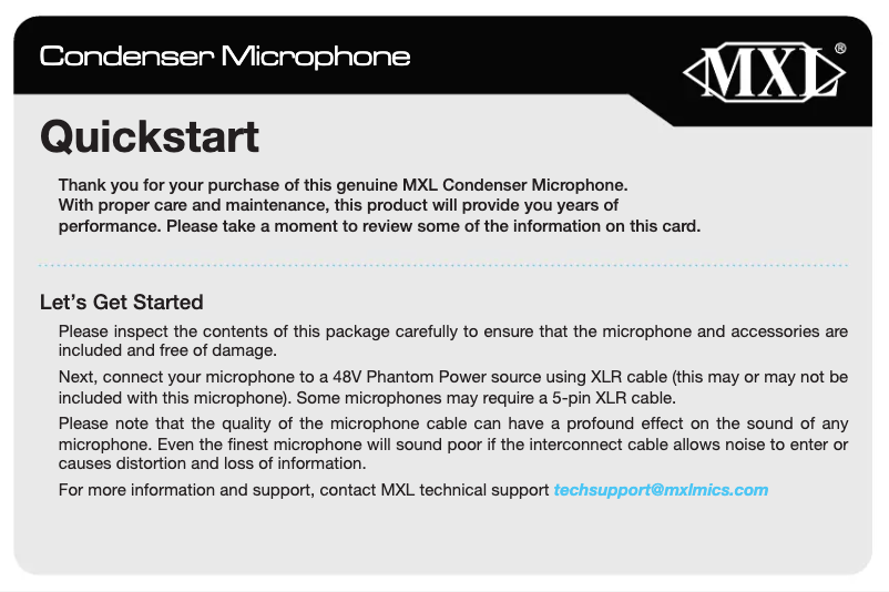 Image de la première page du manuel de l'appareil Revelation Mini