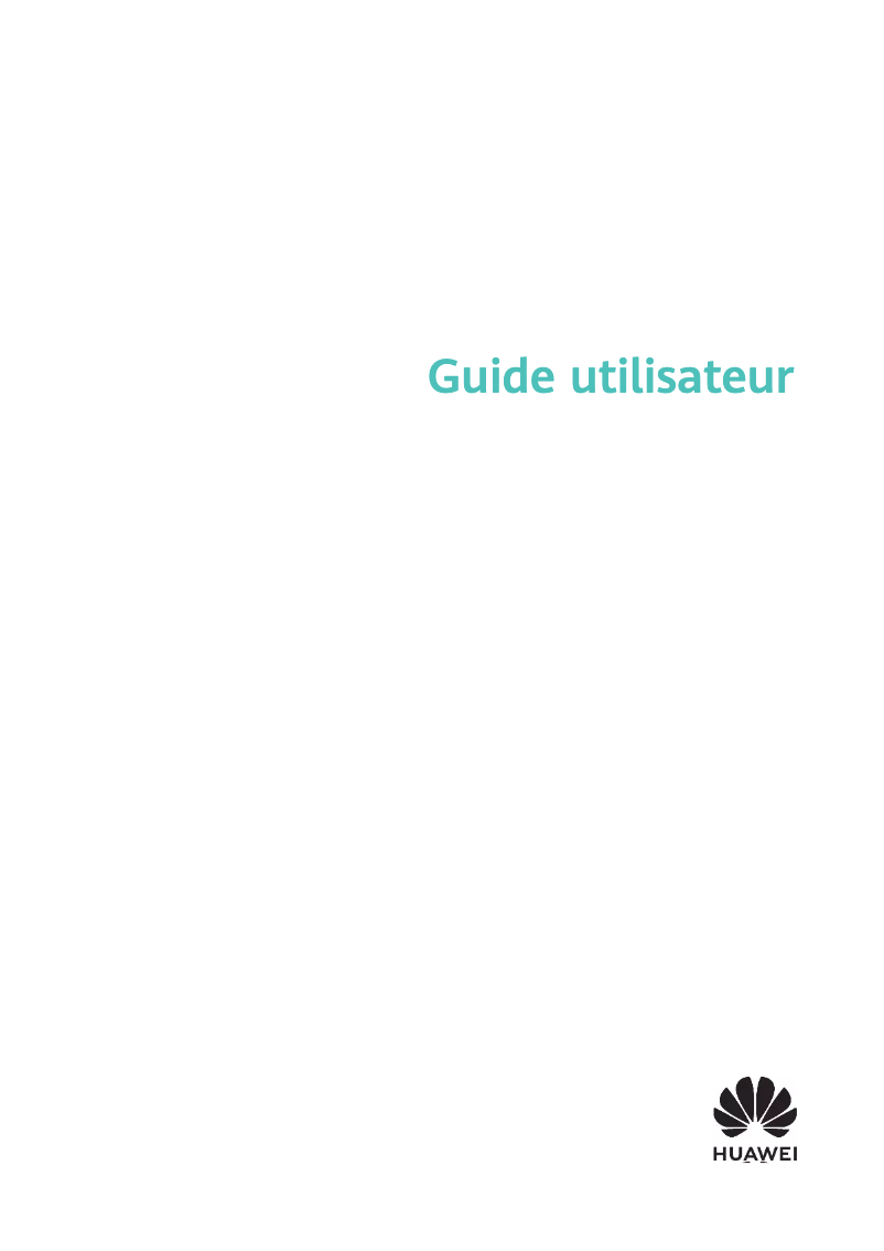 Page 1 de la notice Manuel utilisateur Huawei MateBook 14
