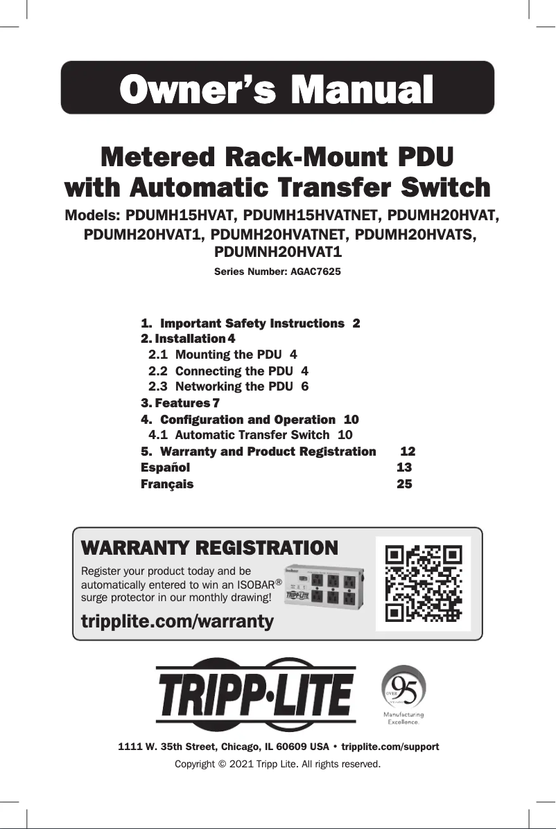 Image de la première page du manuel de l'appareil PDUMH20HVATS