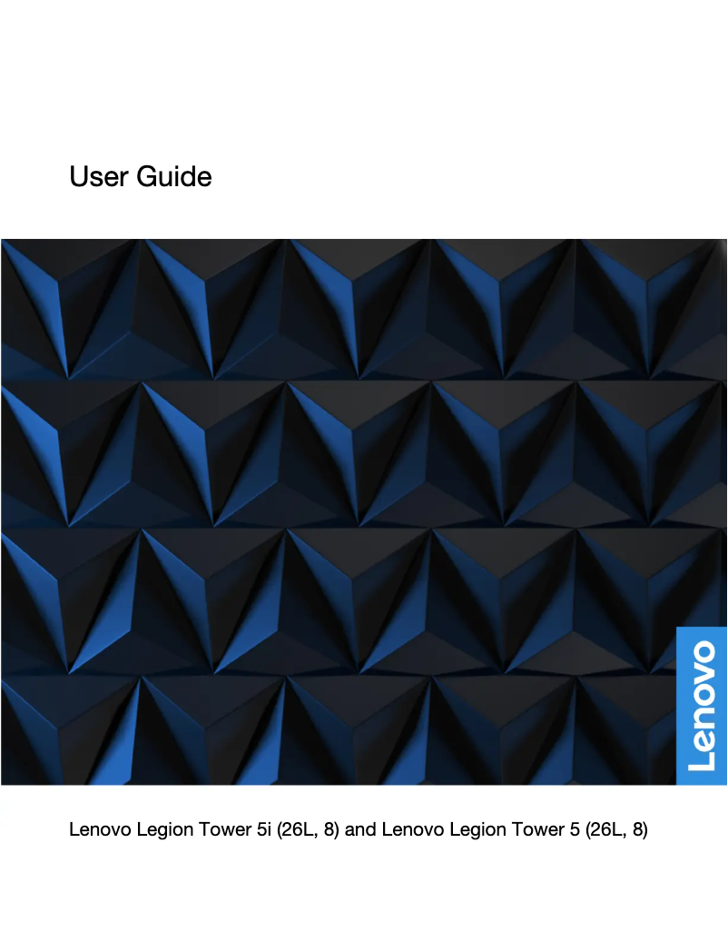 Page n°1 - Manuel utilisateur Lenovo Legion 5i