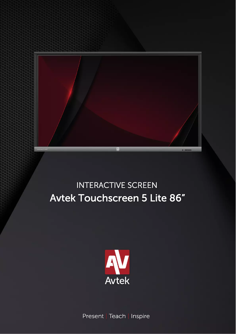 Image de la première page du manuel de l'appareil 5 Lite 86”