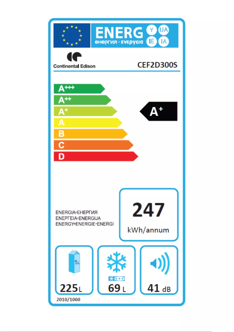 Image de la première page du manuel de l'appareil CEF2D300S