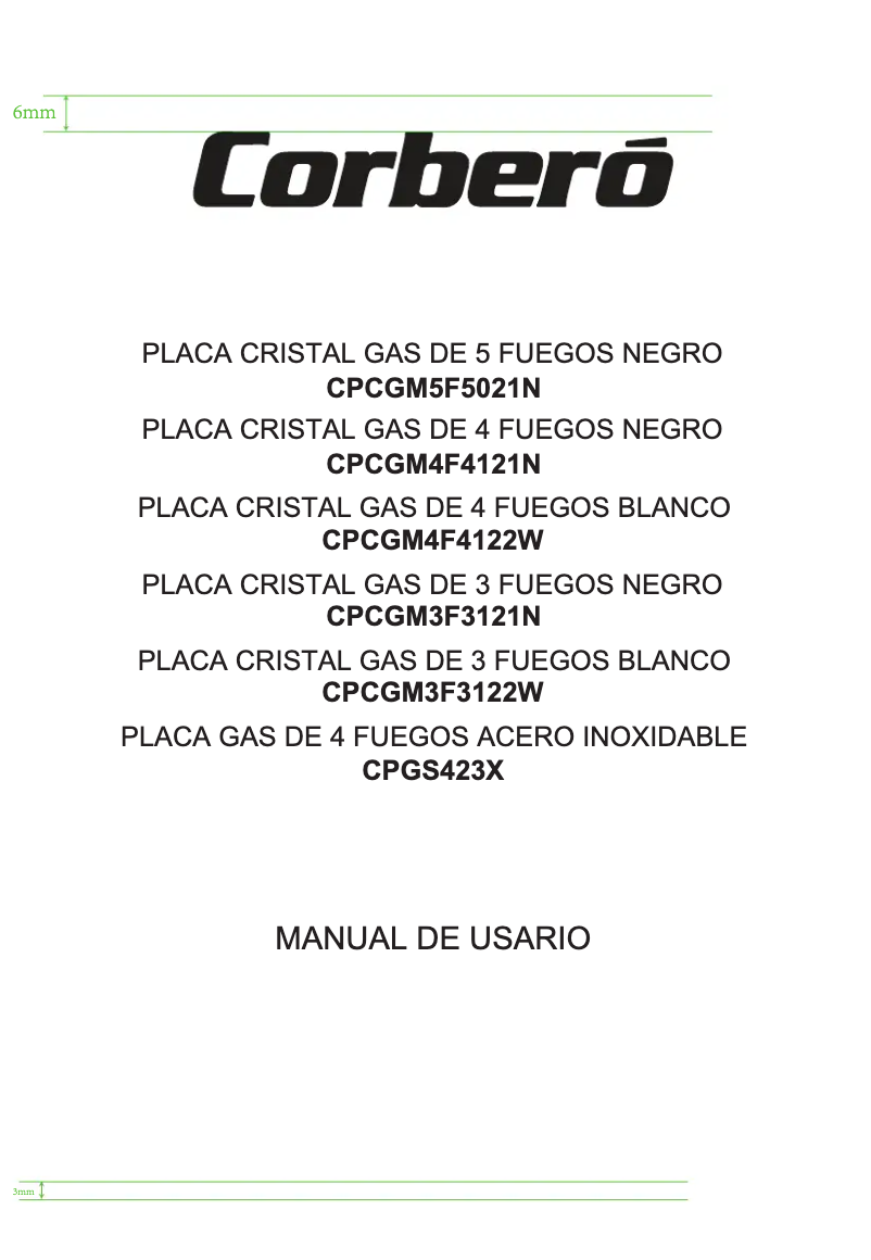 Image de la première page du manuel de l'appareil CPCGM4F4122W
