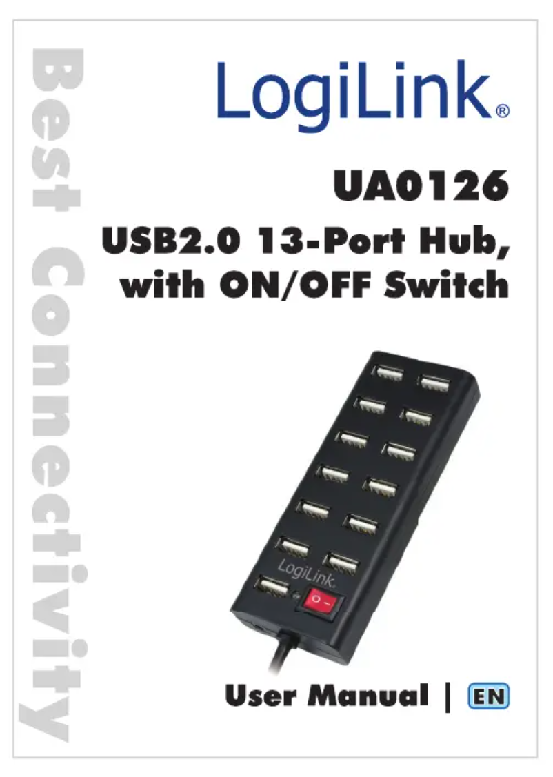 Page 1 de la notice Manuel utilisateur LogiLink UA0126