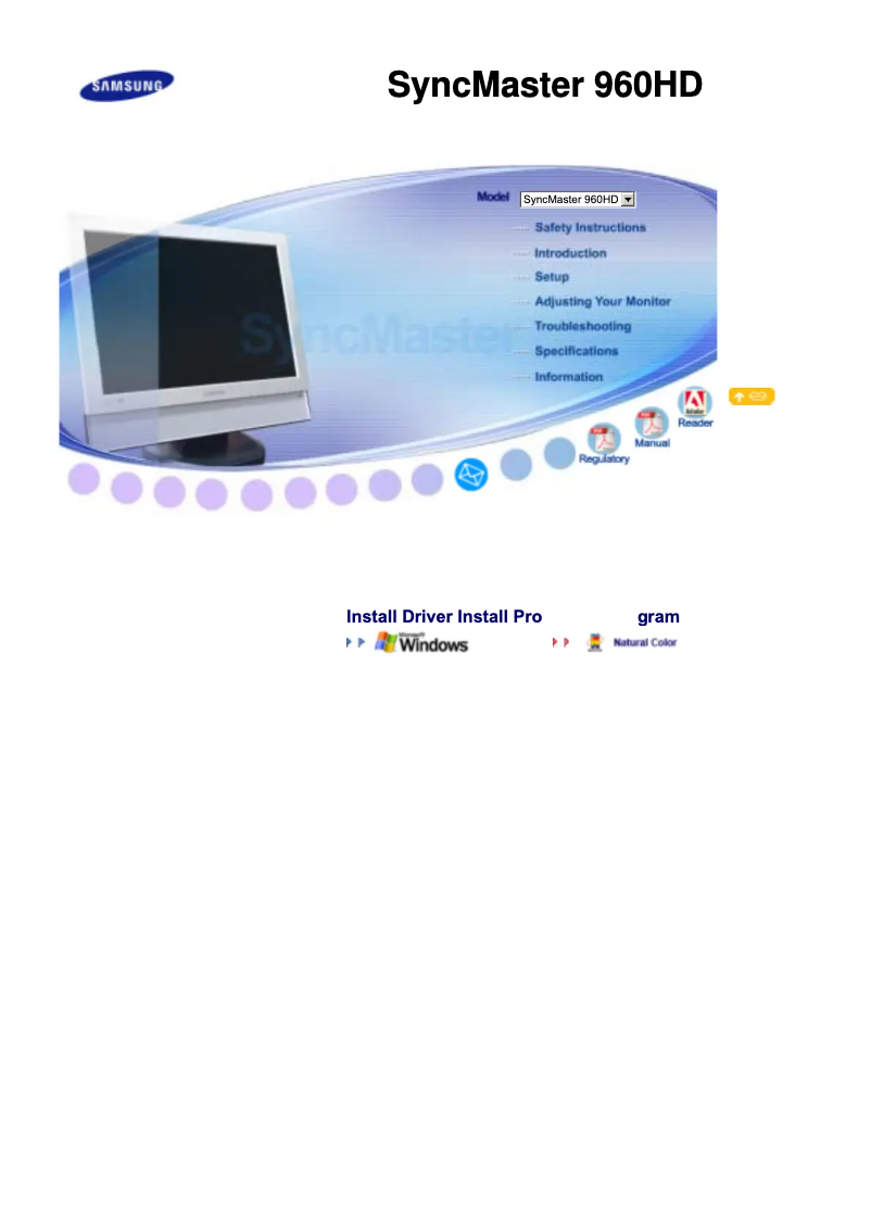 Page n°1 - Manuel utilisateur Samsung 960HD