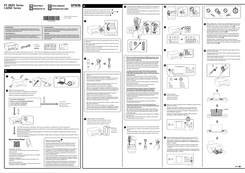Page n°1 - Guide d'installation Epson EcoTank ET-2825