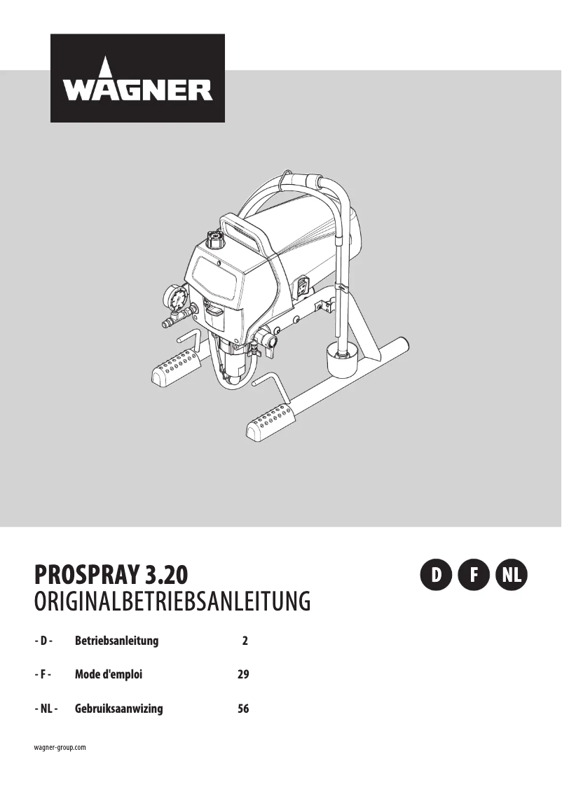 Page n°1 - Manuel utilisateur Wagner ProSpray 3.20