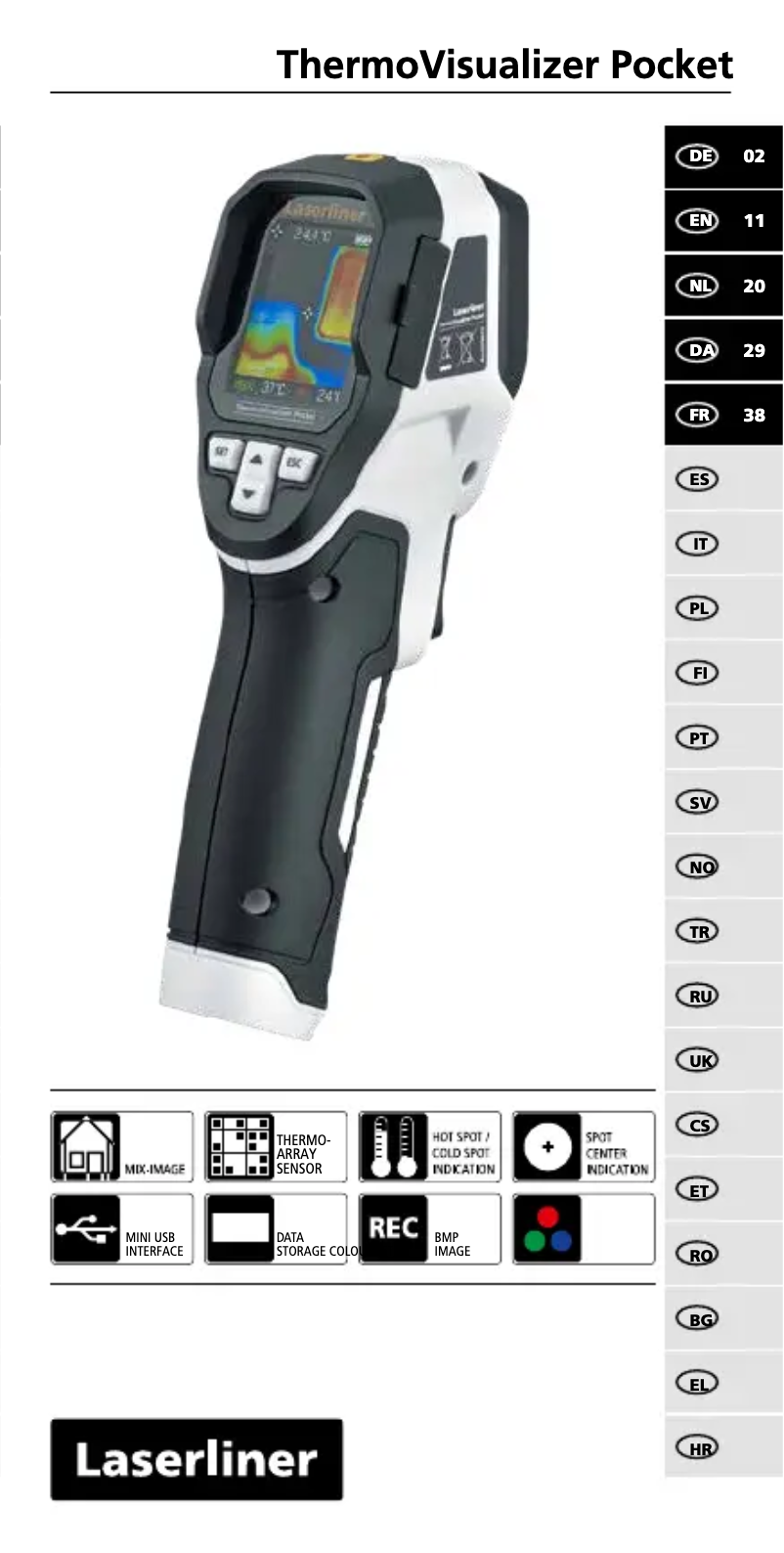 Page n°1 - Manuel utilisateur Laserliner ThermoVisualizer Pocket