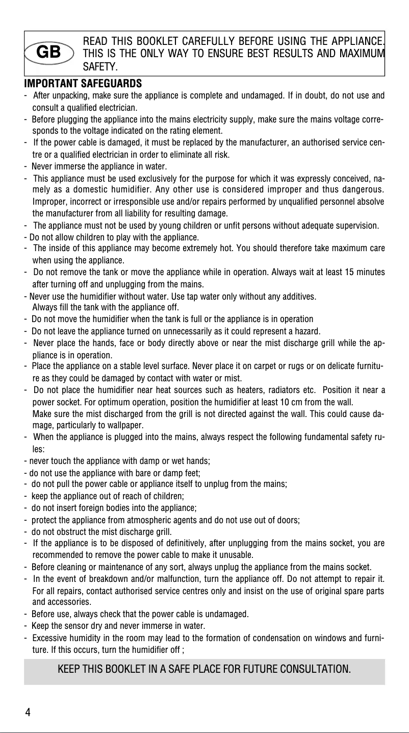 Image de la première page du manuel de l'appareil UH 800E