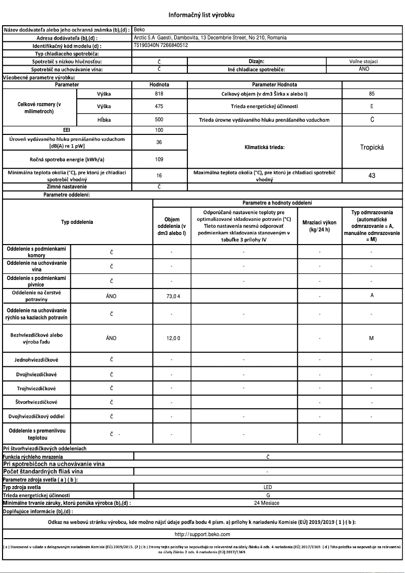 Image de la première page du manuel de l'appareil TS190340N