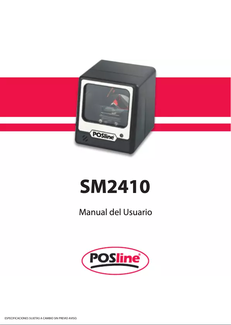 Page n°1 - Manuel utilisateur POSline SM2410