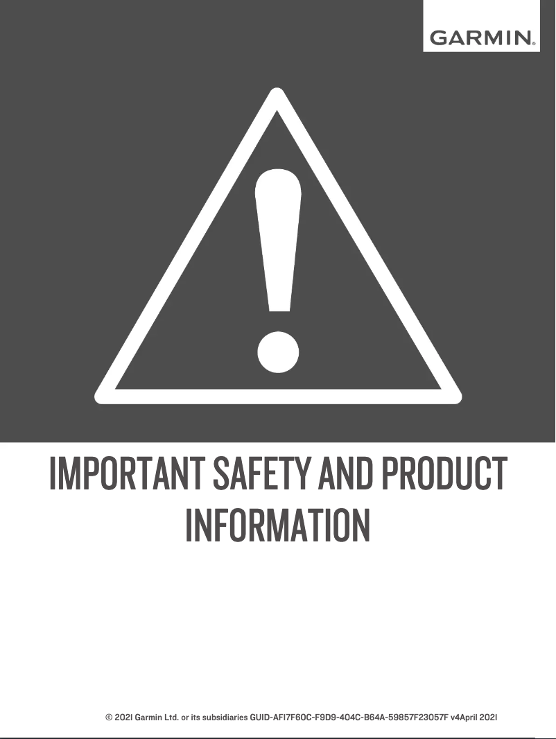 Page 1 de la notice Manuel utilisateur Garmin RV-BBT602