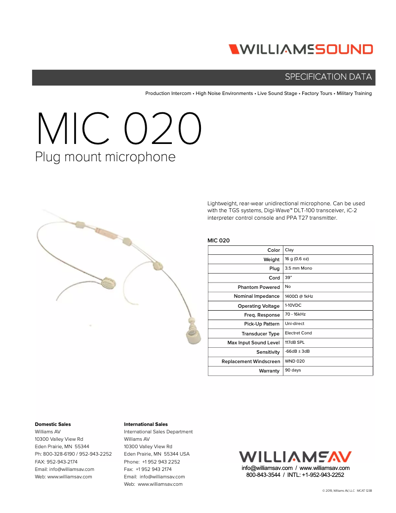 Image de la première page du manuel de l'appareil MIC 020