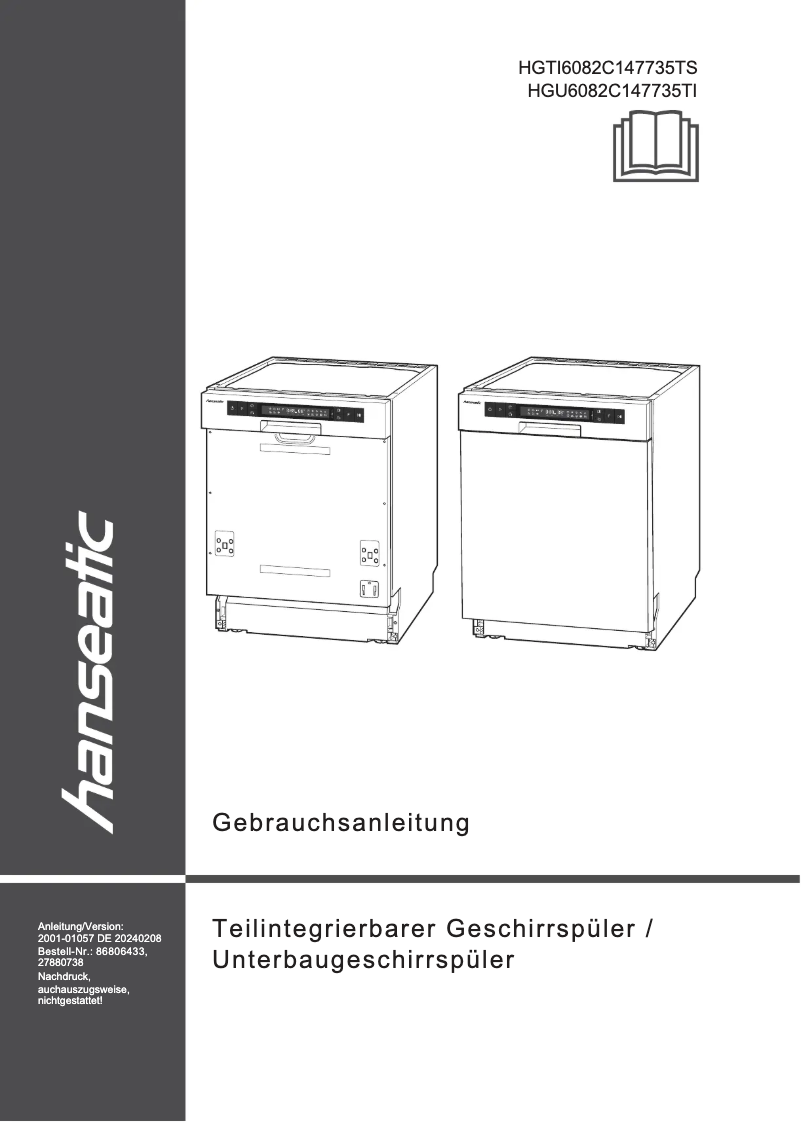 Image de la première page du manuel de l'appareil HGU6082C147735TI