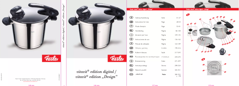 Page n°1 - Manuel utilisateur Fissler Vitavit Design