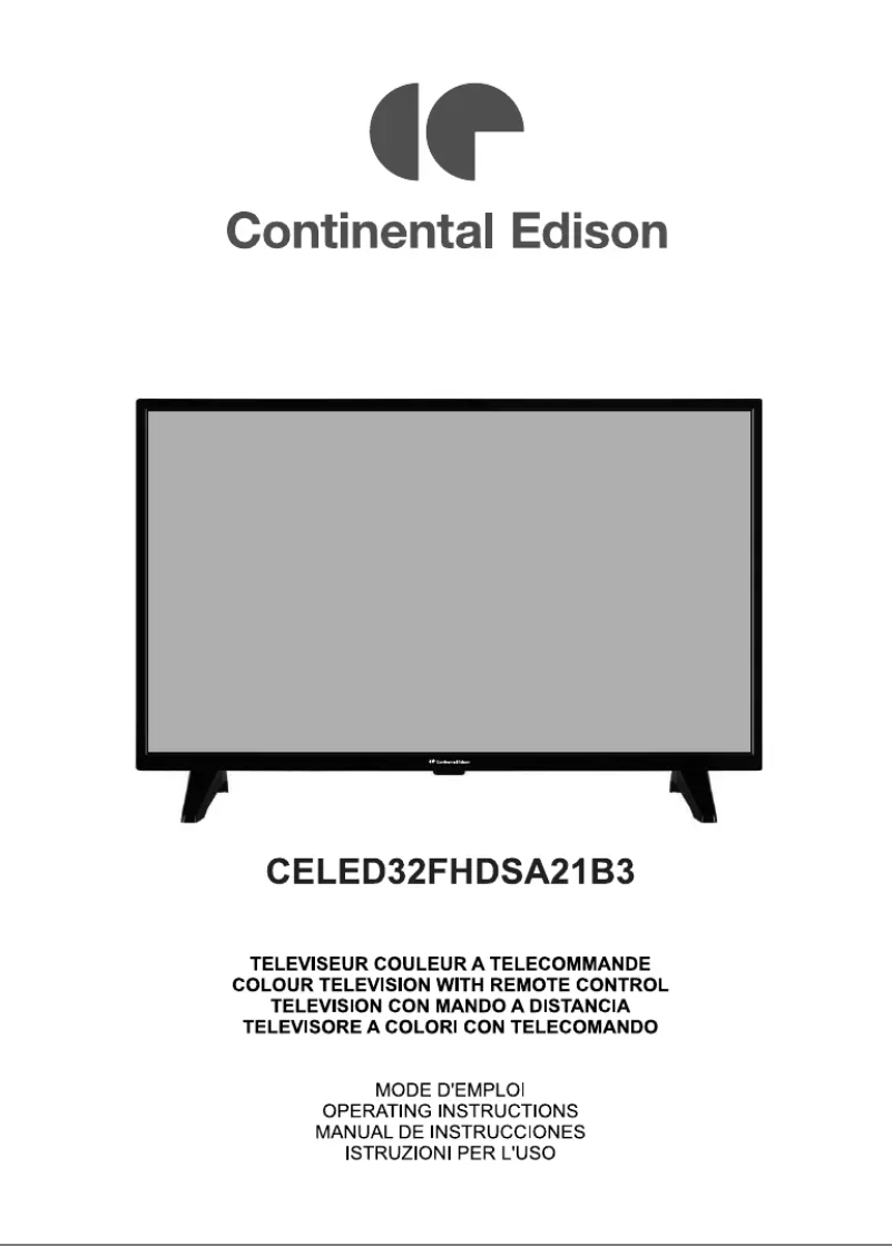 Image de la première page du manuel de l'appareil CELED32FHDSA21B3