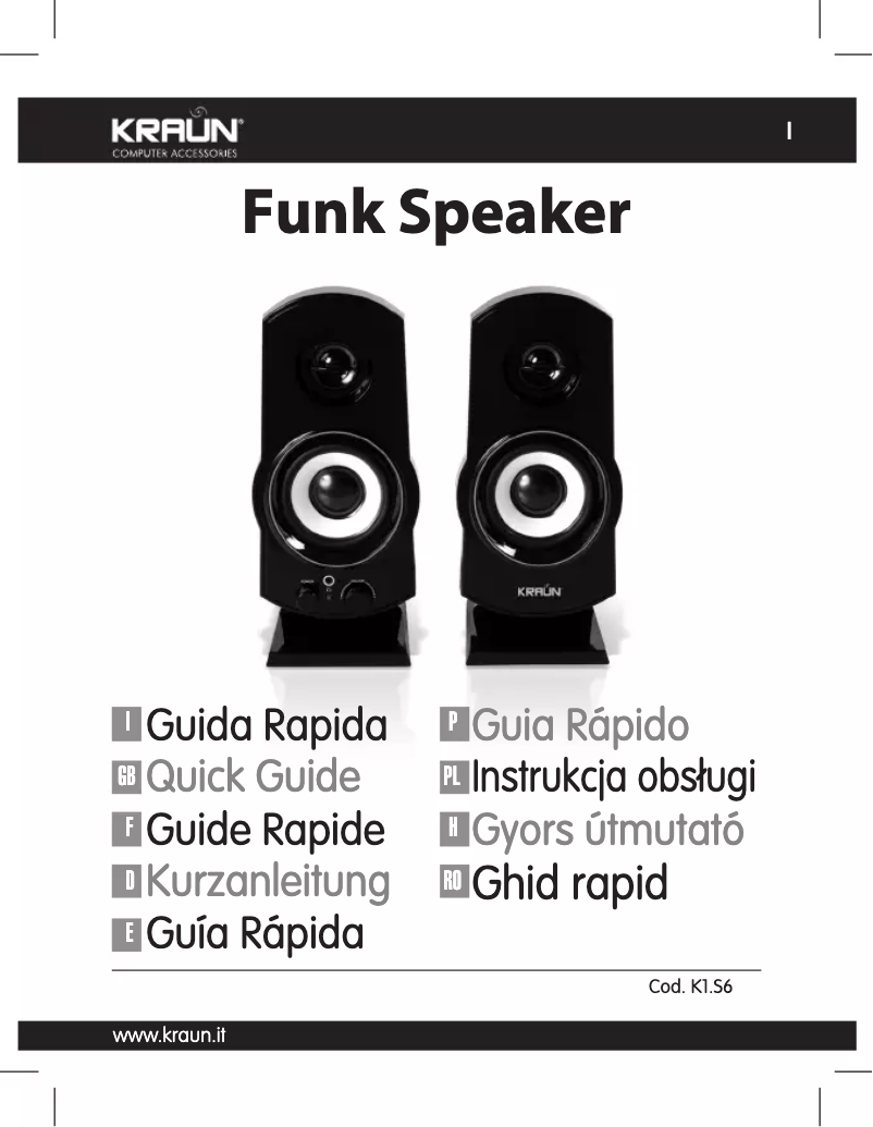 Page 1 of the manual User Manual Kraun K1.S6