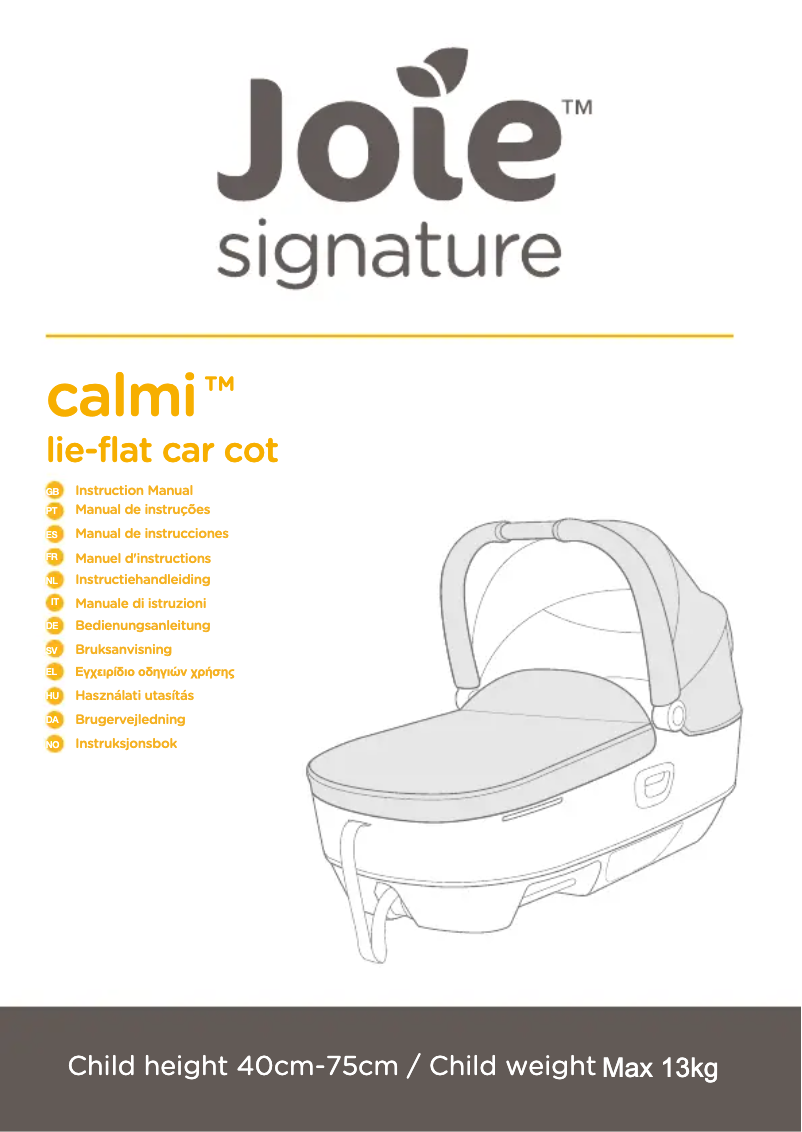 Page 1 de la notice Manuel utilisateur Joie Calmi