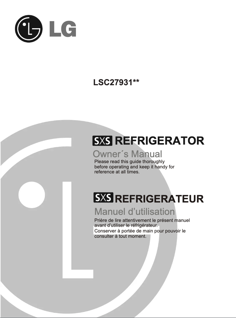 Página 1 del manual Manual de usuario LG LSC27931ST