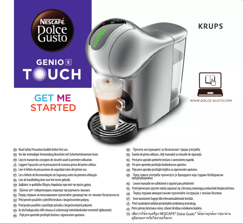 Page 1 de la notice Manuel utilisateur Krups Dolce Gusto