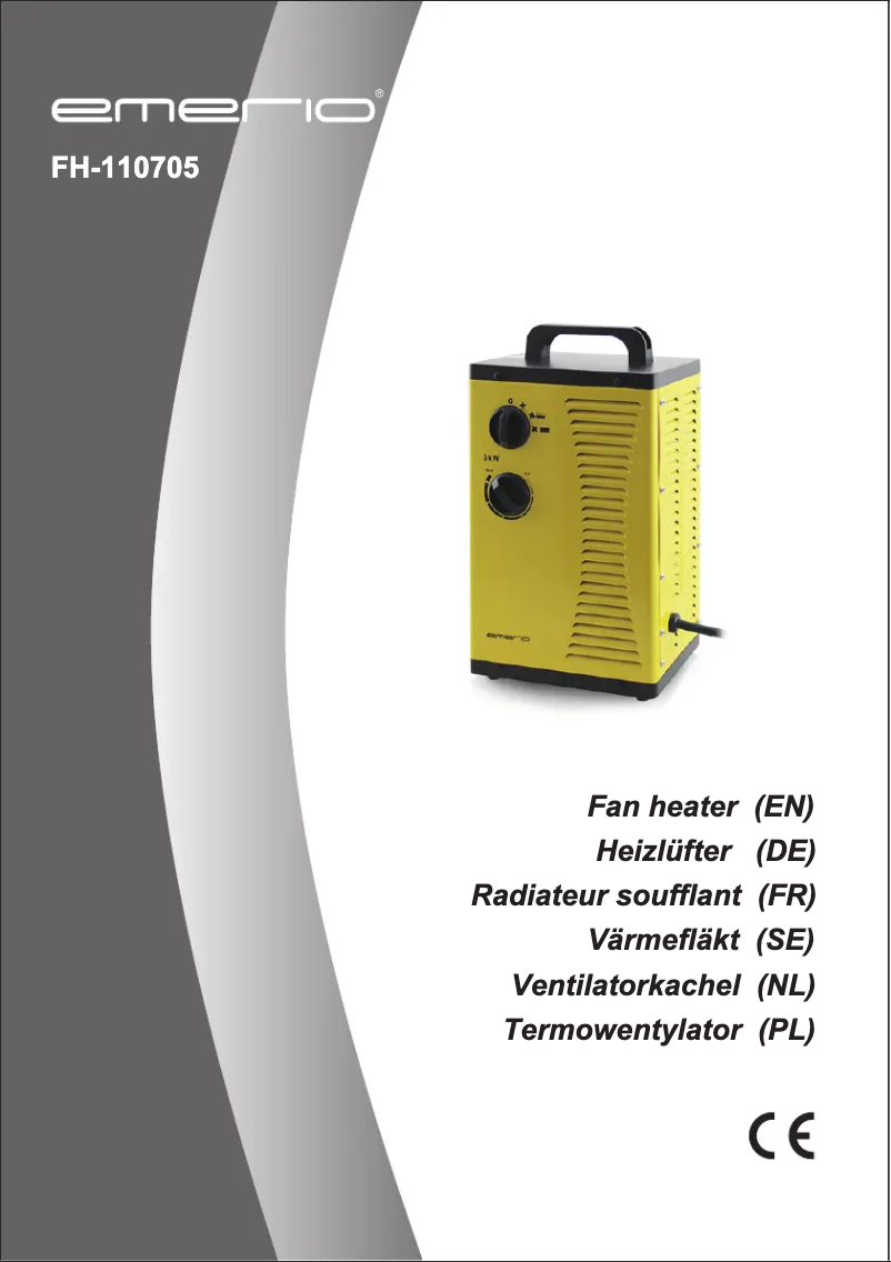 Page n°1 - Manuel utilisateur Emerio FAN-110705