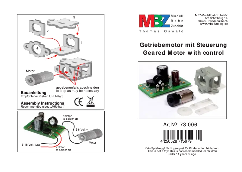 Image de la première page du manuel de l'appareil 73006
