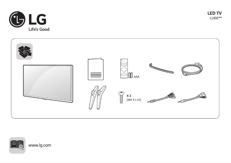 Image de la première page du manuel de l'appareil 32LU660H