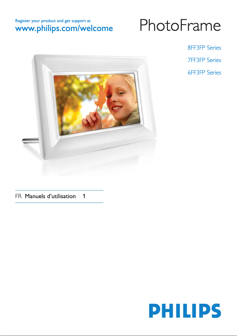 Image de la première page du manuel de l'appareil PhotoFrame 7FF3FPW