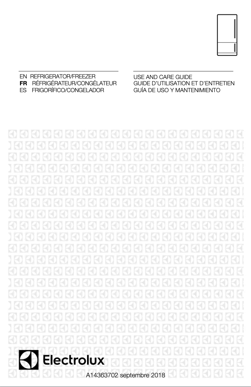 Page 1 de la notice Manuel utilisateur Electrolux EI12BF25US