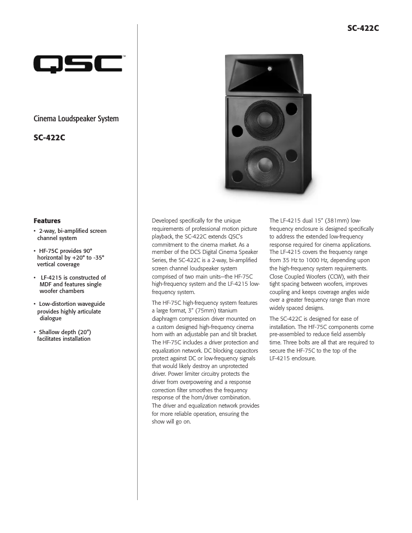 Image de la première page du manuel de l'appareil SC-422C