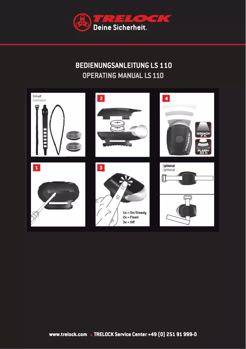 Image de la première page du manuel de l'appareil LS 110 GO