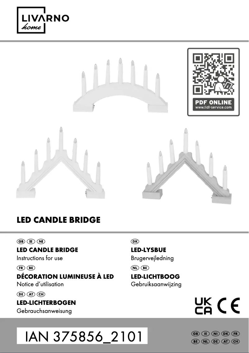 Page 1 de la notice Manuel utilisateur Livarno Lux IAN 375856