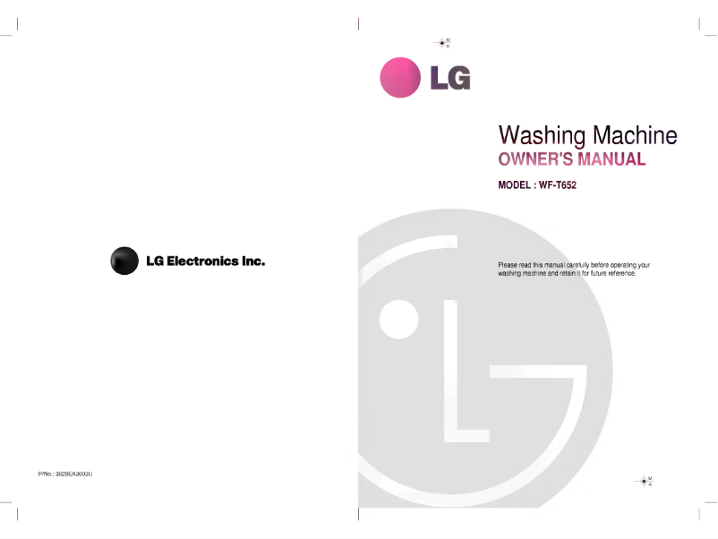 Page n°1 - Manuel utilisateur LG WF-T652