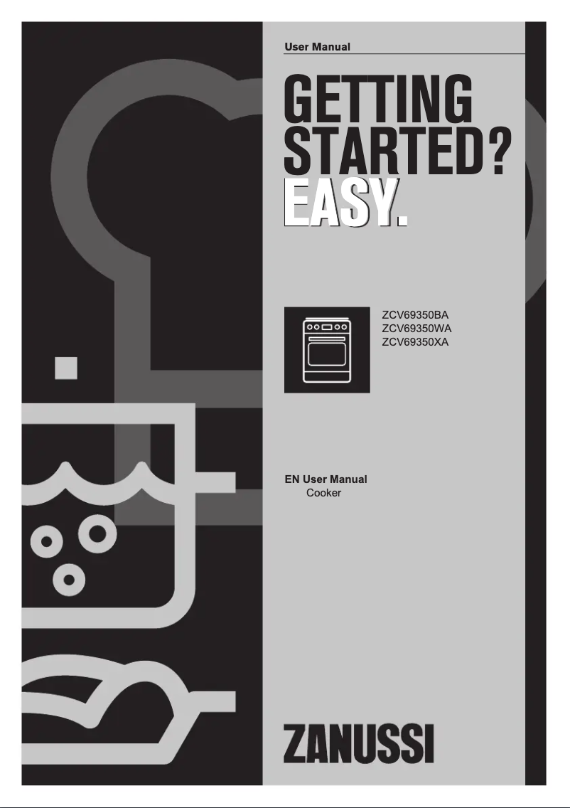 Page n°1 - Manuel utilisateur Zanussi ZCV69350XA