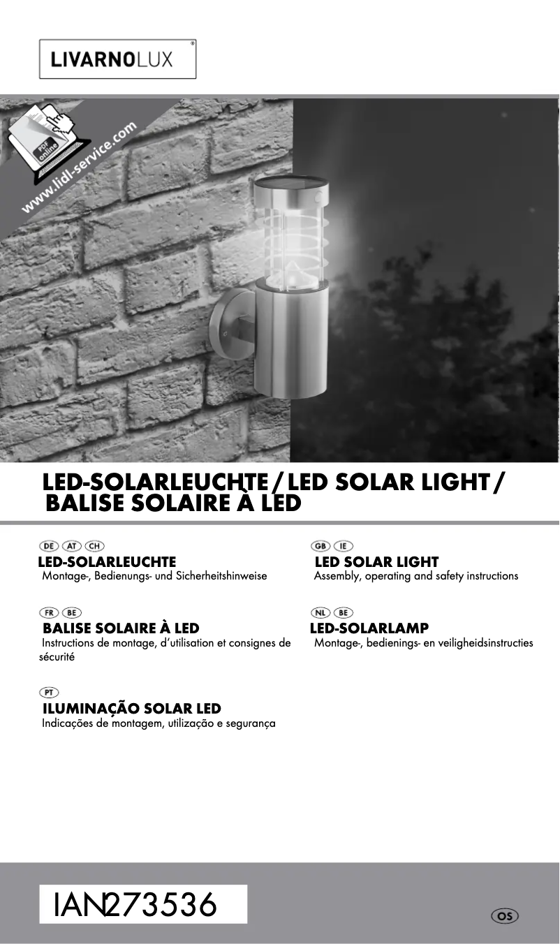 Page 1 de la notice Manuel utilisateur Livarno Lux HG00513A