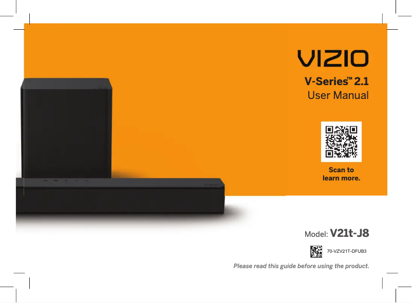 Page n°1 - Manuel utilisateur VIZIO V21t-J8
