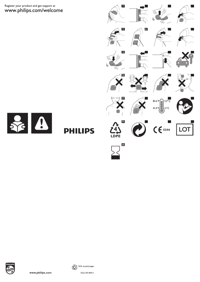 Image de la première page du manuel de l'appareil PulseRelief PR3827