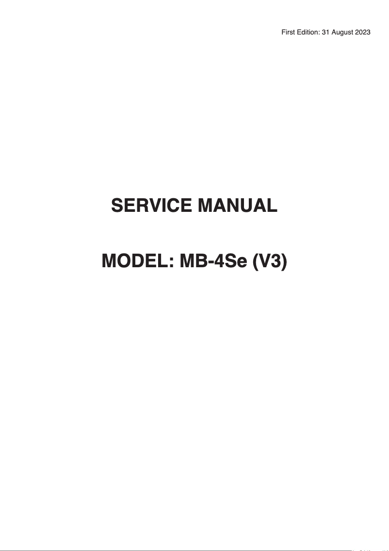 Image de la première page du manuel de l'appareil MB-4S
