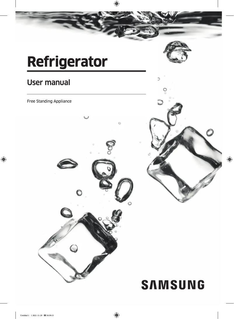 Page n°1 - Manuel utilisateur Samsung RZ24A5470AP
