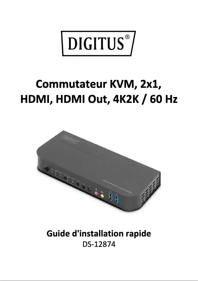 Page n°1 - Manuel utilisateur Digitus DS-12874