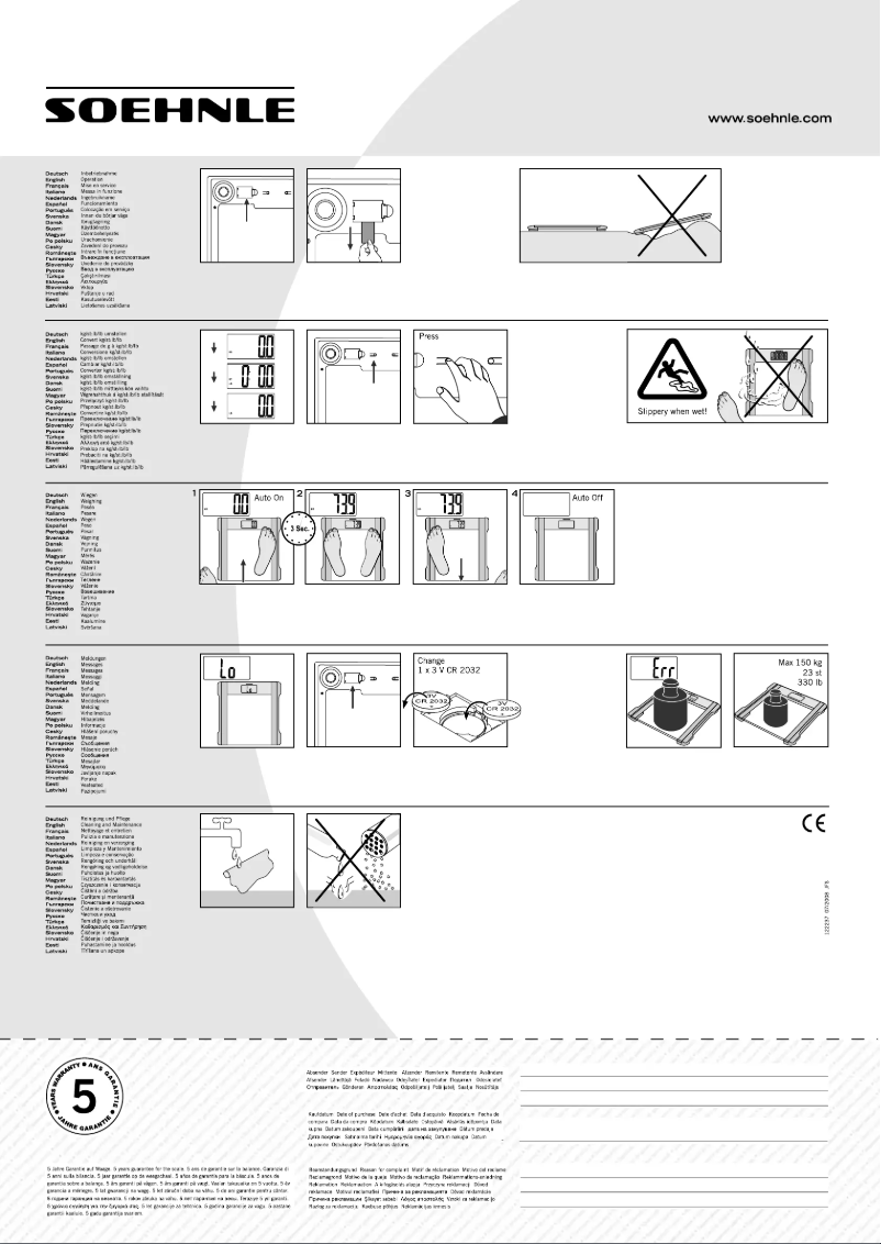 Page n°1 - Manuel utilisateur Soehnle Melody 2.0
